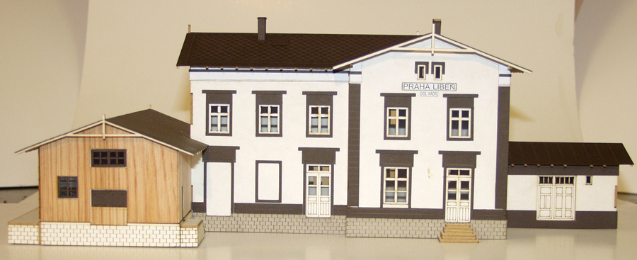 Stavebnice modelu nádraží Praha-Libeň, dolní nádraží
