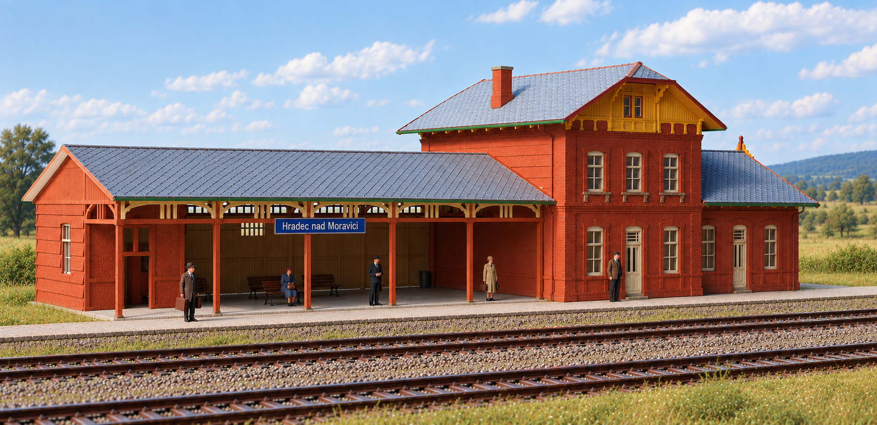 Železniční stanice s verandou Hradec nad Moravicí
